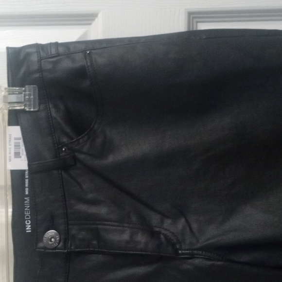 INC mid-rise straight leg pants. - Picture 2 of 7